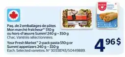 Walmart Your Fresh Market 2-Pack Pasta or Summ! Appetizers offer