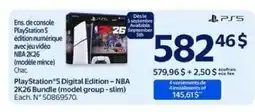 Walmart PlayStation 5 Digital Edition – NBA 2K26 Bundle offer