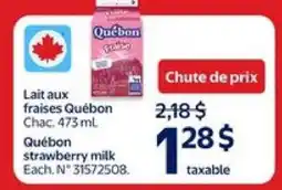 Walmart Lait aux fraises Québon offer