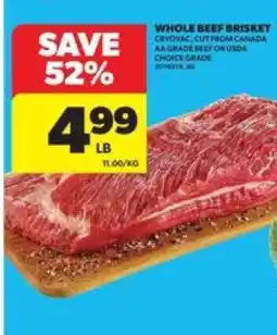 Real Canadian Superstore WHOLE BEEF BRISKET offer
