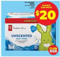 Real Canadian Superstore PC 12K Baby Wipes offer