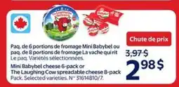 Walmart Mini Babybel cheese 6-pack or The Laughing Cow spreadable cheese 8-pack offer