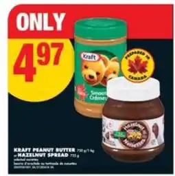 No Frills KRAFT PEANUT BUTTER OR HAZELNUT SPREAD offer