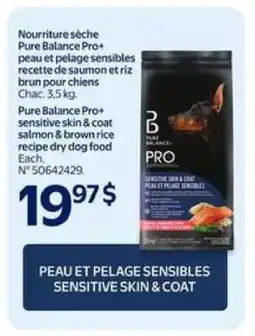 Walmart Pure Balance Pro+ Sensitive Skin & Coat Dog Food offer