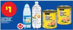 Real Canadian Superstore PC Blue Menu or Free & Clear Sparkling Water, No Name Mandarin Orange offer