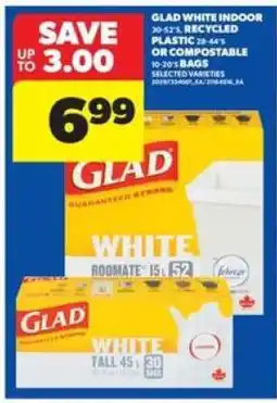 Real Canadian Superstore Glad White Indoor Bags offer