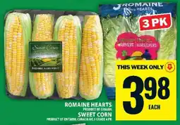 Food Basics Romaine Hearts & Sweet Corn offer