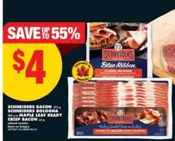 No Frills Schneiders Bacon, Schneiders Bologna, Maple Leaf Ready Crisp Bacon offer