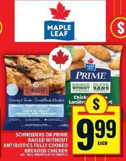 Food Basics Schneiders or Prime Breaded Chicken offer