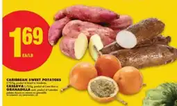 No Frills Caribbean Sweet Potatoes, Cassava, or Granadilla offer
