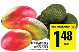 Food Basics Red Mangoes and Avocadoes offer