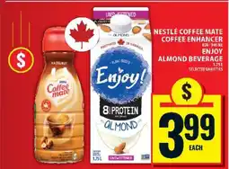 Food Basics Nestlé Coffee Mate Coffee Enhancer & Enjoy Almond Beverage offer