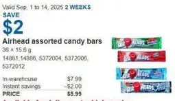 Costco Airhead assorted candy bars offer