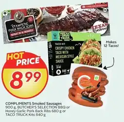 Sobeys Compliments smoked sausages offer