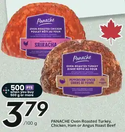 Sobeys Panache oven roasted turkey, chicken, ham or angus roast beef offer