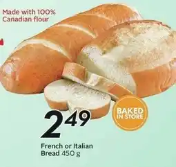 Sobeys French or italian bread offer