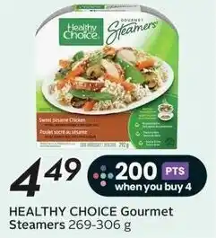 Sobeys Healthy choice gourmet steamers offer