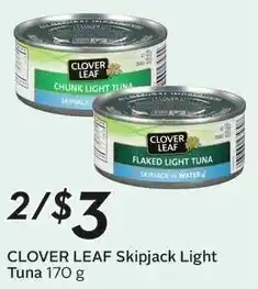 Sobeys Clover leaf skipjack light tuna offer