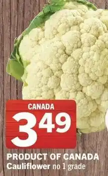 IGA Cauliflower offer