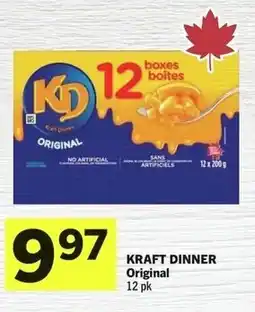 IGA Kraft dinner original offer
