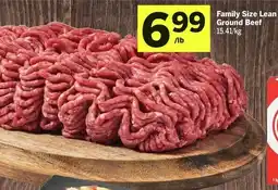 IGA Family size lean ground beef offer