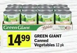 IGA Green giant canned vegetables offer