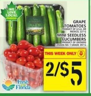 Food Basics Grape tomatoes offer