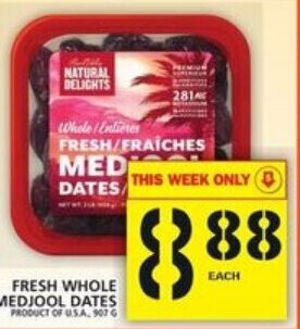 Food Basics Fresh whole medjool dates offer
