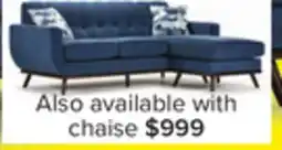 Leon's Ziva Chaise Sofa - Blue offer