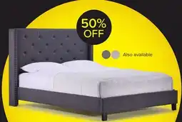 Leon's Audrey 3-Piece Queen Bed - Dark Grey offer