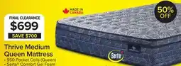 Leon's Serta Perfect Sleeper Thrive Medium Euro Top Queen Mattress offer