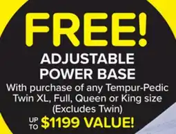 Leon's Tempur-Pedic Twin XL, Full, Queen or King size offer