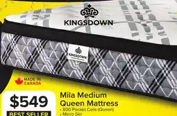 Leon's Kingsdown Mila Medium Queen Mattress offer