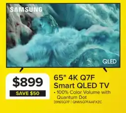 Leon's Samsung 65 4K Smart Q7F QLED TV - QN65Q7FAAFXZC offer