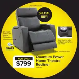 Leon's Quantum Power Recliner - Charcoal offer