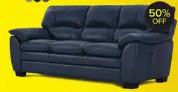 Leon's Kendrick Leather Sofa - Blue offer