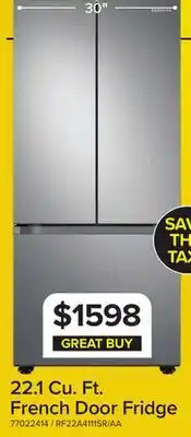Leon's Samsung Stainless Steel French Door Refrigerator (22.1 cu.ft.) - RF22A4111SR/AA offer