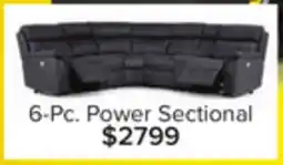 Leon's Haven 6-Piece Dual Power Reclining Sectional - Grey offer
