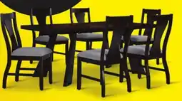 Leon's Chestnut Ridge 7- Piece Dining Set - Dark Brown, Beige offer