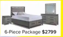 Leon's Chelsea 6-Piece Queen Storage Bed - Grey offer