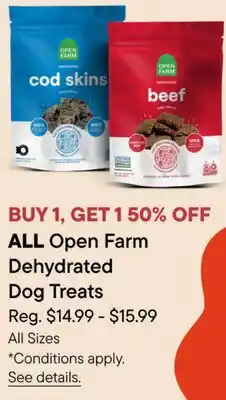 Petvalu Open Farm Dehydrated Dog Treats offer