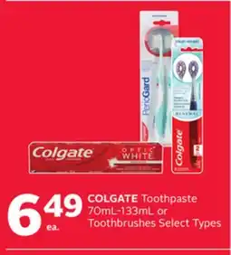 Rexall Toothpaste 70mL-133mL or Toothbrushes offer