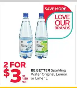 Rexall Sparkling Water Original, Lemon or Lime offer