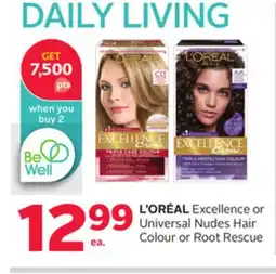 Rexall Excellence or Universal Nudes Hair Colour or Root Rescue offer