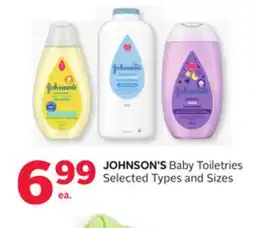 Rexall JOHNSON'S Baby Toiletries offer