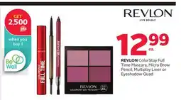 Rexall ColorStay Full Time Mascara, Micro Brow Pencil, Multiplay Liner or Eyeshadow Quad offer