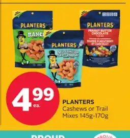Rexall PLANTERS Cashews or Trail Mixes offer