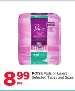 Rexall POISE Pads or Liners offer