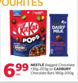 Rexall NESTLÉ Bagged Chocolate 135g-203g or CADBURY Chocolate Bars 180g-200g offer