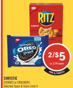Shoppers Drug Mart CHRISTIE COOKIES or CRACKERS offer